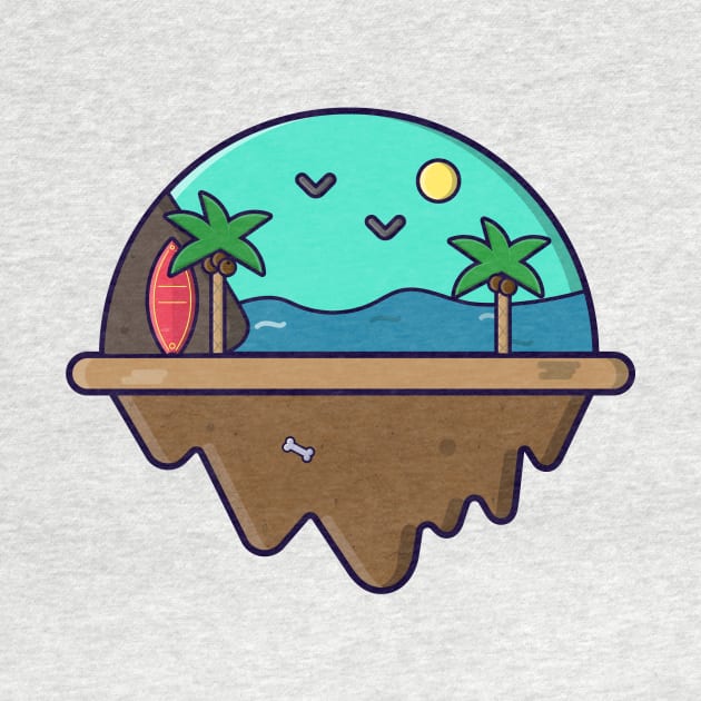 Beachy island - Icon by Lionti_design